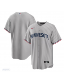 Men's Minnesota Twins Nike Gray Road Replica Team Jersey Men's Minnesota Twins Nike Gray Road Replica Team Jersey
