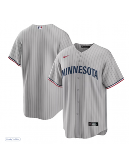 Men's Minnesota Twins Nike Gray Road Replica Team Jersey
