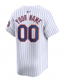 Men's New York Mets Nike White Home Limited Custom Jersey Men's New York Mets Nike White Home Limited Custom Jersey