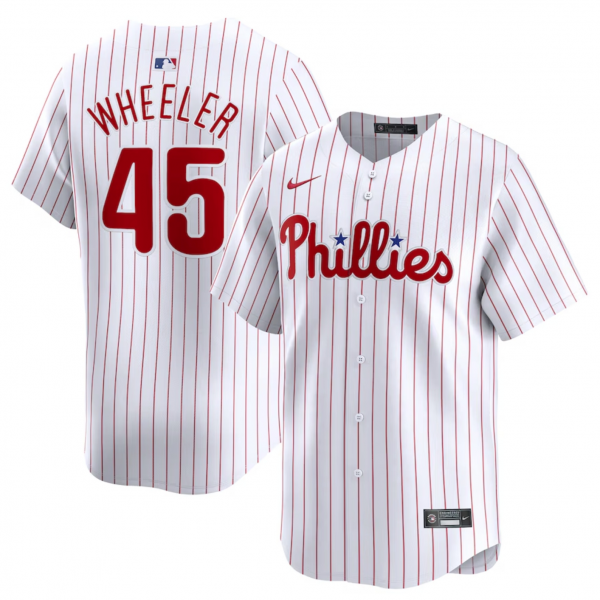 Men's Philadelphia Phillies Zack Wheeler Nike White Home Limited Player Jersey