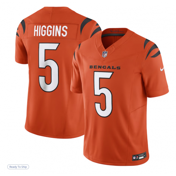 Men's Cincinnati Bengals Tee Higgins Nike Orange Limited Jersey