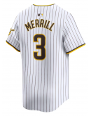Men's San Diego Padres Jackson Merrill Nike White Home Limited Jersey