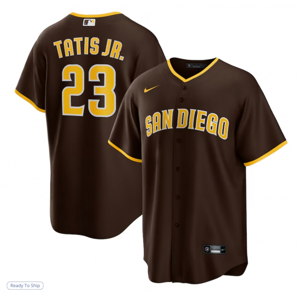 Men's San Diego Padres Fernando Tatis Jr. Nike Brown Alternate Replica Player Jersey