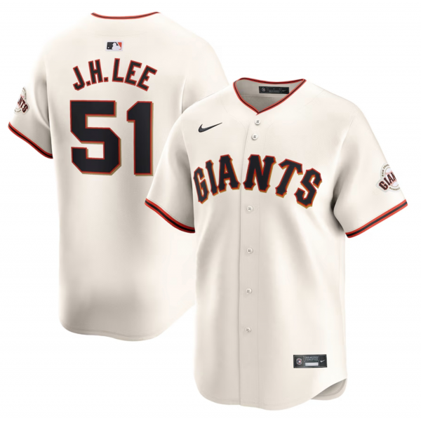 Men's San Francisco Giants Jung Hoo Lee Nike Cream Home Limited Player Jersey