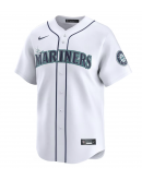 Men's Seattle Mariners Nike White Home Limited Custom Jersey