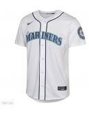 Youth Seattle Mariners Julio Rodríguez Nike White Home Limited Player Jersey
