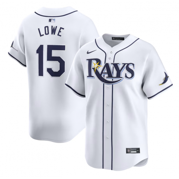 Men's Tampa Bay Rays Josh Lowe Nike White Home Limited Player Jersey