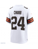 Men's Cleveland Browns Nick Chubb Nike White Game Jersey Men's Cleveland Browns Nick Chubb Nike White Game Jersey