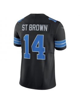 St. Brown Men’s Detroit Lions 2024 Limited Black Jersey – All Stitched