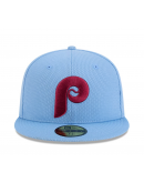 Men's Philadelphia Phillies New Era Light Blue 2025 MLB Clubhouse 59FIFTY Fitted Hat