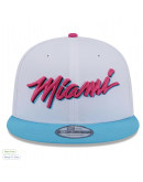 Men's Miami Heat New Era White 2024/25 City Edition Alternate 9FIFTY Snapback Hat