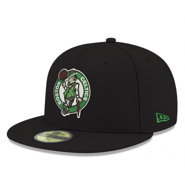 Men's Boston Celtics New Era Black Official Team Color 59FIFTY Fitted Hat