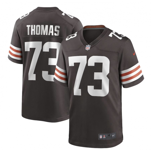 Men's Cleveland Browns Joe Thomas Nike Brown Retired Game Player Jersey