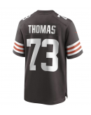 Men's Cleveland Browns Joe Thomas Nike Brown Retired Game Player Jersey