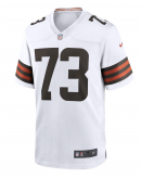 Men's Cleveland Browns Joe Thomas Nike White Retired Game Player Jersey