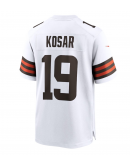 Men's Cleveland Browns Bernie Kosar Nike White Retired Player Game Jersey