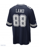 Men's Dallas Cowboys CeeDee Lamb Nike Navy Game Jersey