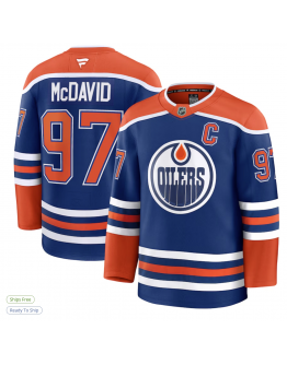 Men's Edmonton Oilers Connor McDavid Fanatics Royal Home Premium Jersey